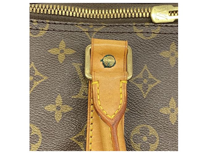 Louis Vuitton Boston Monogram Keepall 55 Castaño - vista 10