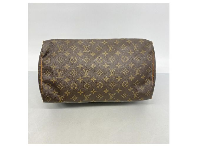 Borsa Louis Vuitton Monogram Speedy 35 Marrone - vista 3
