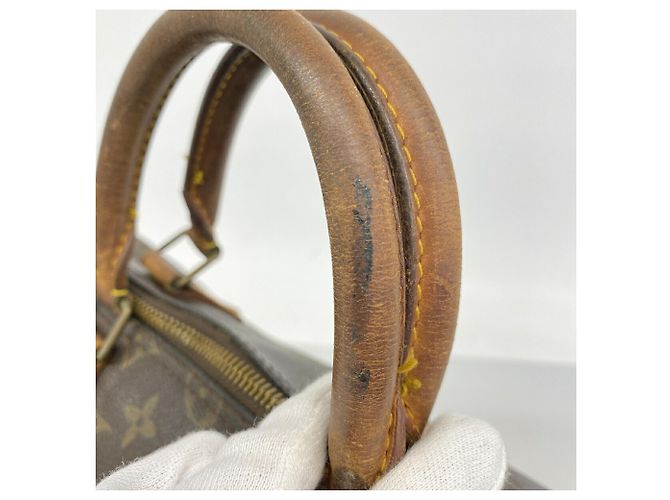 Borsa Louis Vuitton Monogram Speedy 35 Marrone - vista 7