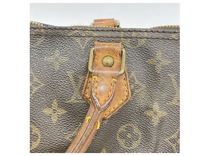 Borsa Louis Vuitton Monogram Speedy 35 Marrone - vista 9