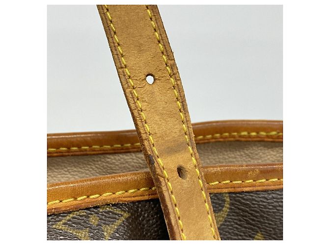Borsa Tote Louis Vuitton Monogram Bucket GM Marrone - vista 12