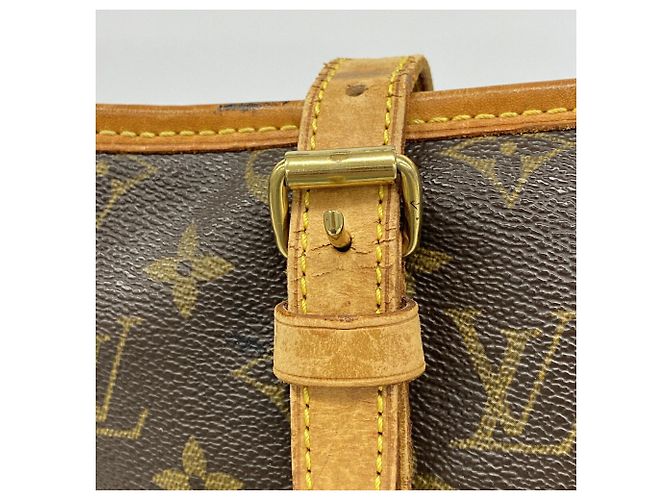 Borsa Tote Louis Vuitton Monogram Bucket GM Marrone - vista 8