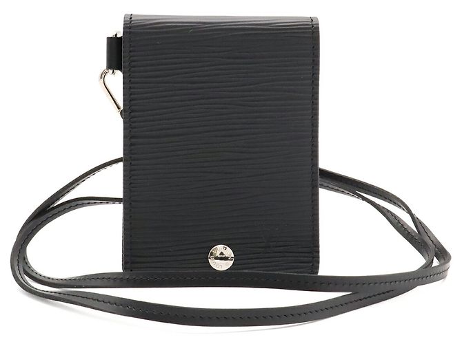 Portapassaporti Louis Vuitton Epi Nero - vista 2