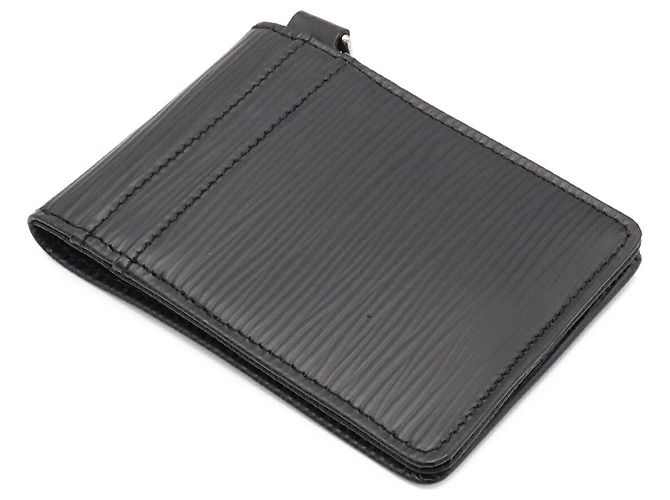 Portapassaporti Louis Vuitton Epi Nero - vista 3