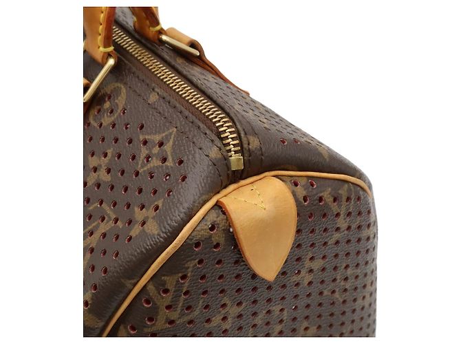 Borsa Louis Vuitton Monogram Perforated Speedy 30 Fuschia Monogramma - vista 10