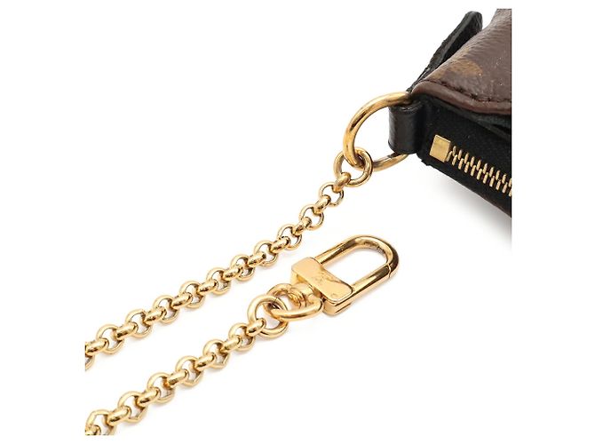 Borsa a spalla clutch Louis Vuitton Monogram Pallas Nero Bianco Monogramma - vista 5