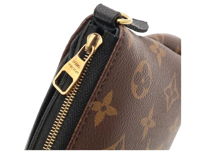 Borsa a spalla clutch Louis Vuitton Monogram Pallas Nero Bianco Monogramma - vista 7
