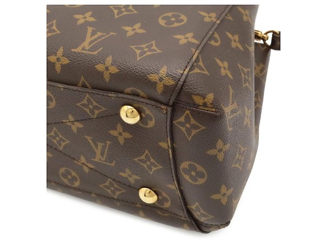Louis Vuitton Monogram Montaigne MM Handbag Brown - view 4