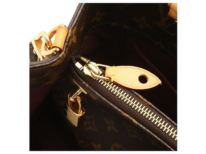 Louis Vuitton Monogram Montaigne MM Handbag Brown - view 7