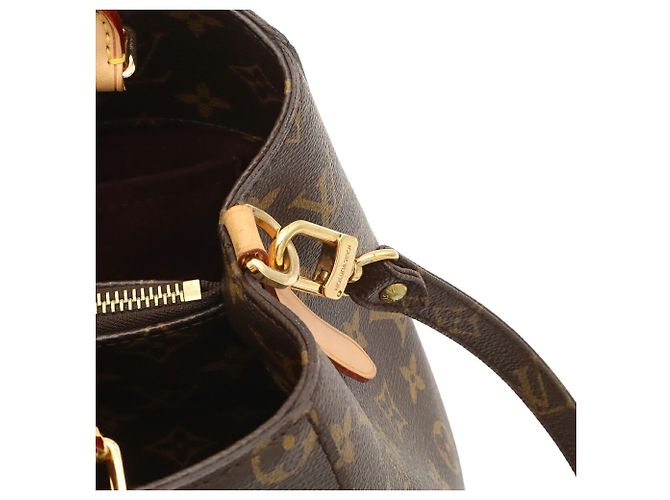 Louis Vuitton Monogram Montaigne MM Handbag Brown - view 8