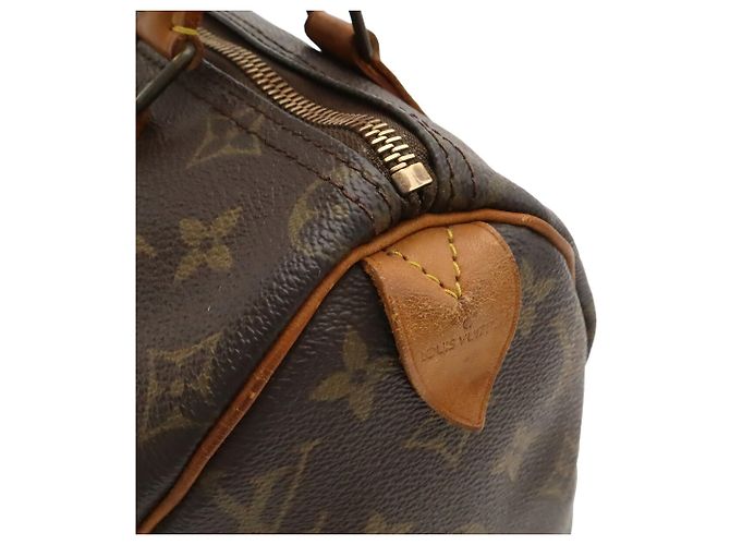 Borsa Louis Vuitton Monogram Speedy 25 Marrone - vista 10