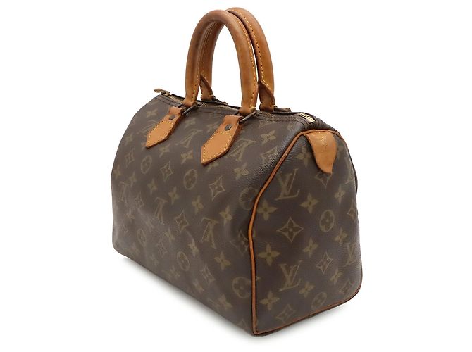 Borsa Louis Vuitton Monogram Speedy 25 Marrone - vista 3