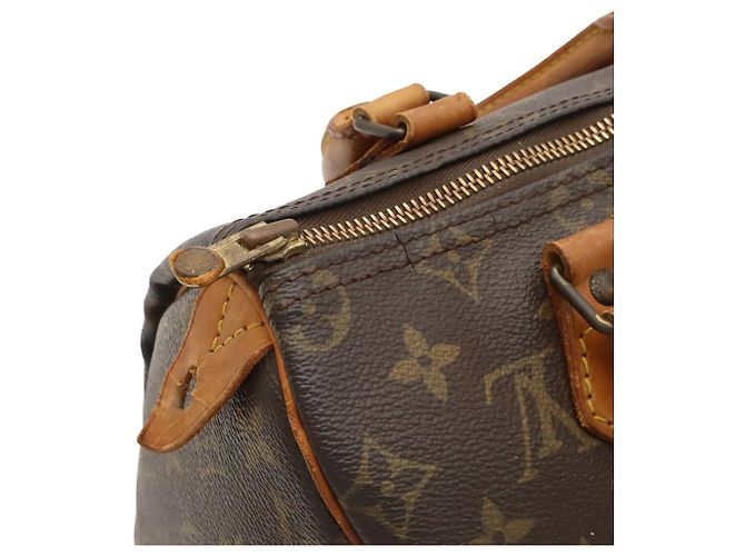 Borsa Louis Vuitton Monogram Speedy 25 Marrone - vista 6
