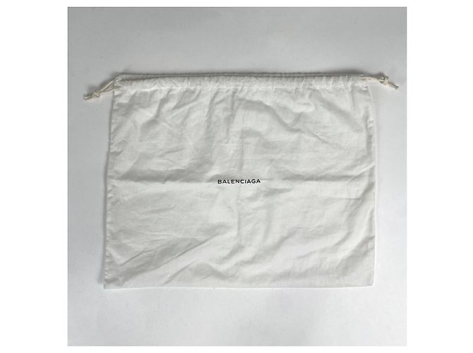 Borsa a tracolla Balenciaga in pelle grigio chiaro - vista 9
