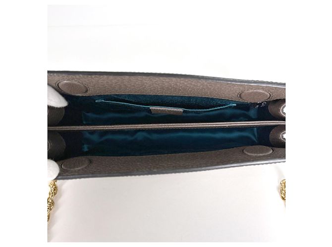 Borsa a tracolla media Gucci Ophidia Marrone - vista 7