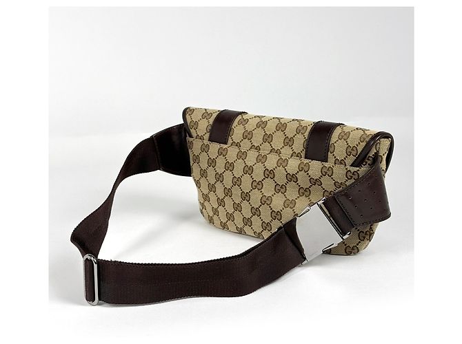 Borsa a tracolla Gucci GG Canvas Beige Brown Marrone - vista 2