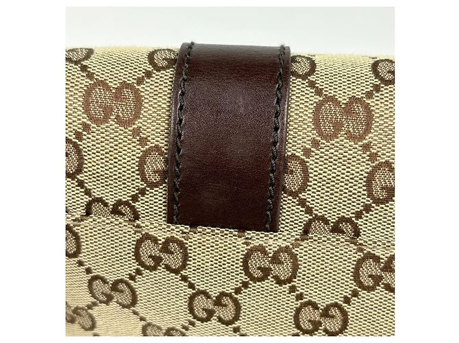 Borsa a tracolla Gucci GG Canvas Beige Brown Marrone - vista 4