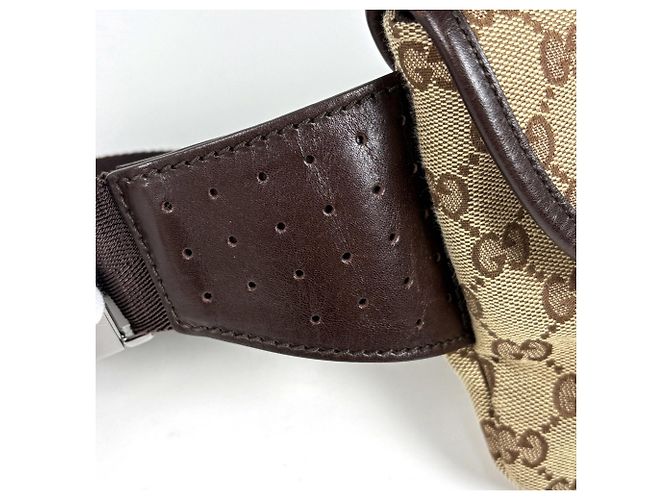 Borsa a tracolla Gucci GG Canvas Beige Brown Marrone - vista 5