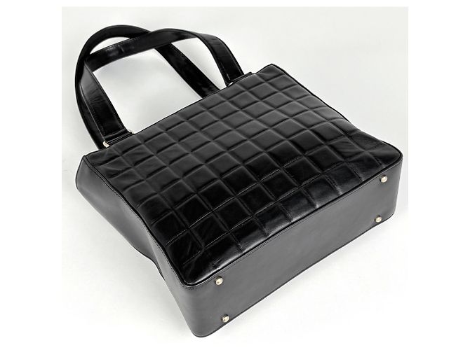 Chanel Chocolate Bar Tote Bag Schwarz - Ansicht 2