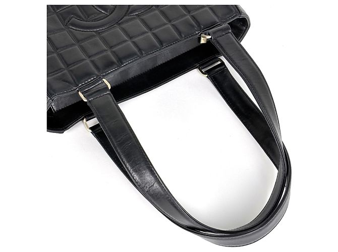 Chanel Chocolate Bar Tote Bag Schwarz - Ansicht 7