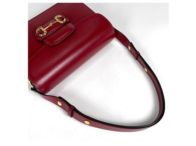 Borsa a tracolla media Gucci Horsebit 1955 Rosso - vista 5