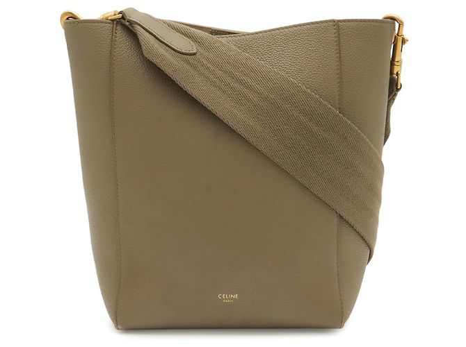 Céline Celine Sangle Bucket Small Schultertasche Grau - Ansicht 2