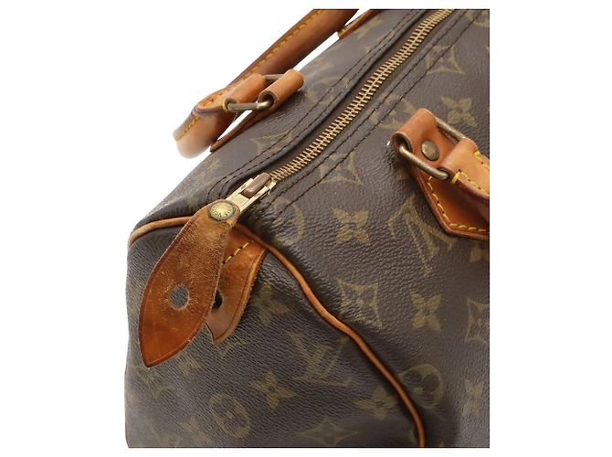 Louis Vuitton Monogram Speedy 25 Handtasche M41528 Braun Monogramm - Ansicht 6