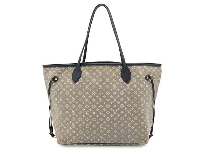 Borsa Tote Louis Vuitton Monogram Idylle Neverfull MM Nero Blu navy - vista 2