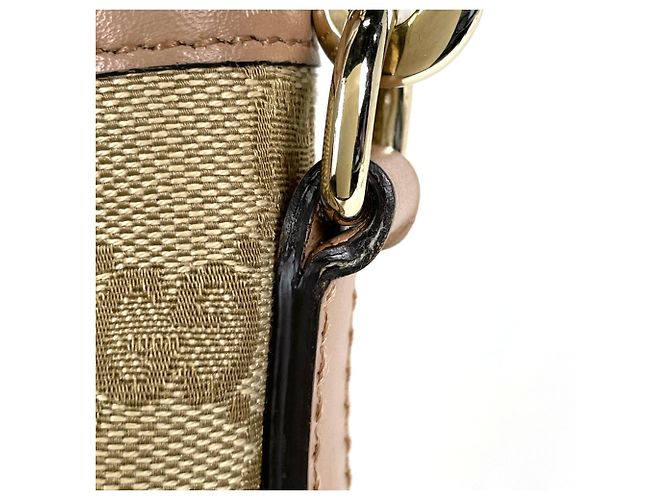 Borsa a tracolla Gucci GG Canvas in Beige Pink - vista 4