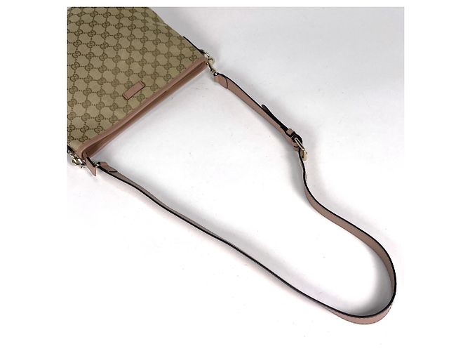 Borsa a tracolla Gucci GG Canvas in Beige Pink - vista 6