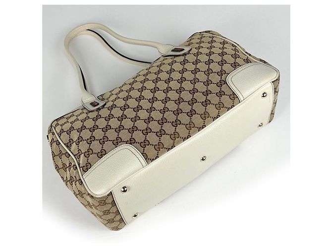 Borsa Tote Gucci Princy Bianco Beige - vista 2
