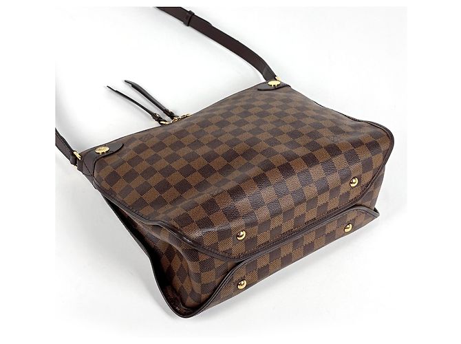 Borsa a tracolla Louis Vuitton Duomo in tela Damier Marrone - vista 2