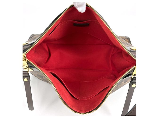 Borsa a tracolla Louis Vuitton Duomo in tela Damier Marrone - vista 8