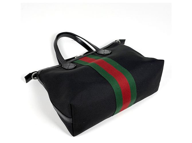 Borsa Tote Gucci Sherry Line Black Nero - vista 2