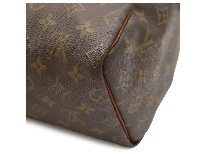 Bolso Louis Vuitton Monogram Speedy 25 Castaño Blanco - vista 4
