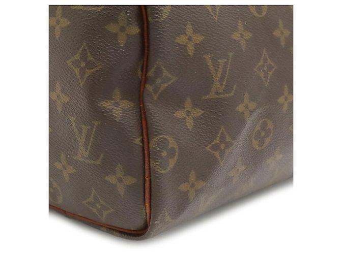 Bolso Louis Vuitton Monogram Speedy 25 Castaño Blanco - vista 9