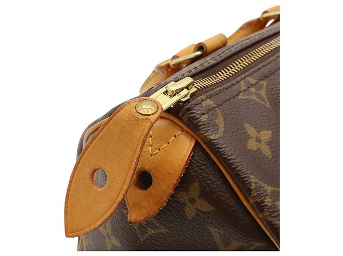 Borsa Louis Vuitton Monogram Speedy 25 Marrone - vista 6