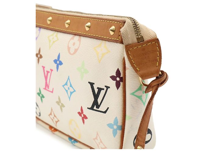 Louis Vuitton Monogram Multicolor Pochette Accessoires Handtasche Weiß Mehrfarben Monogramm - Ansicht 7