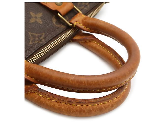 Louis Vuitton Monogram Speedy 25 Handtasche Braun Weiß - Ansicht 5