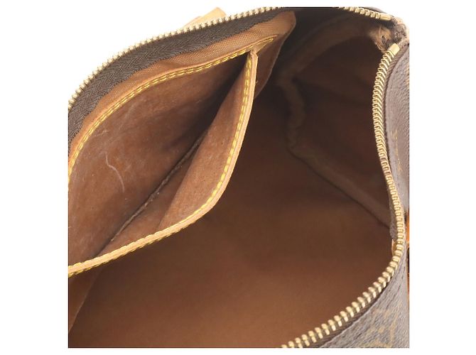 Louis Vuitton Monogram Speedy 25 Handtasche Braun Weiß - Ansicht 7