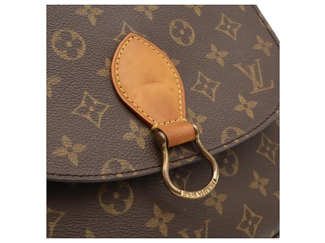 Louis Vuitton Monogram Saint Cloud GM Schultertasche Braun Weiß - Ansicht 10