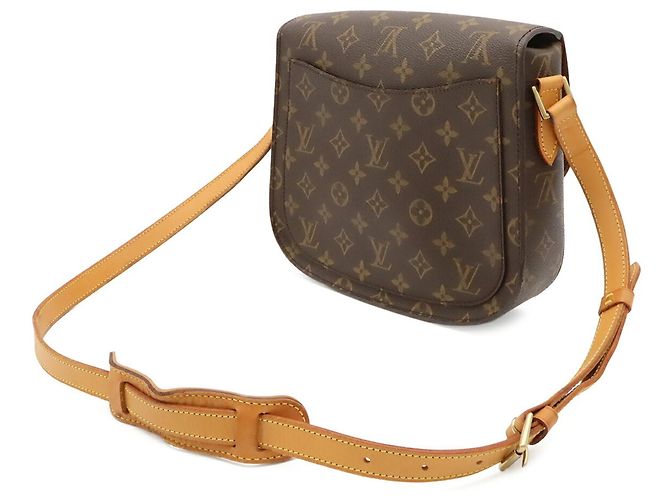 Louis Vuitton Monogram Saint Cloud GM Schultertasche Braun Weiß - Ansicht 3