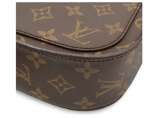 Louis Vuitton Monogram Saint Cloud GM Schultertasche Braun Weiß - Ansicht 4