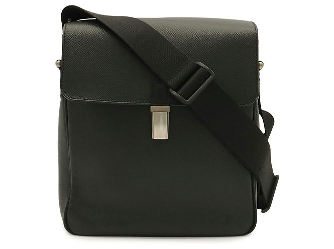 Borsa a tracolla Louis Vuitton Taiga Yaranga Nero Grigio - vista 2