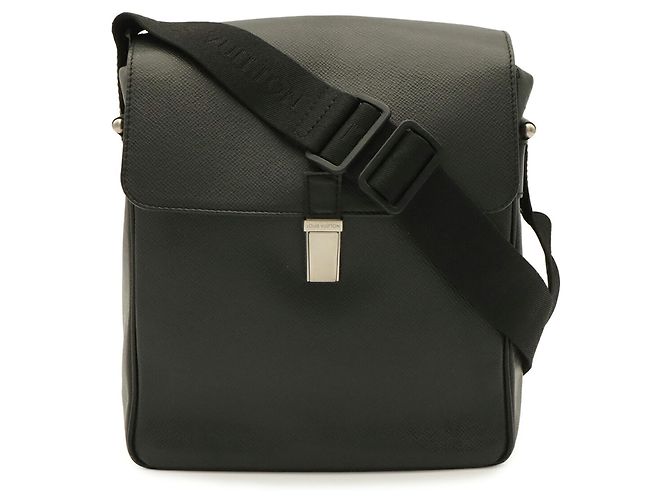 Borsa a tracolla Louis Vuitton Taiga Yaranga Nero Grigio - vista 2