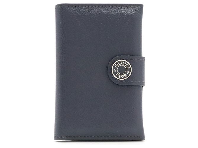 Hermès Tarjetero de piel Navy Hermes Azul marino - vista 2