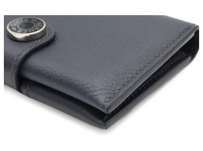 Hermès Tarjetero de piel Navy Hermes Azul marino - vista 4