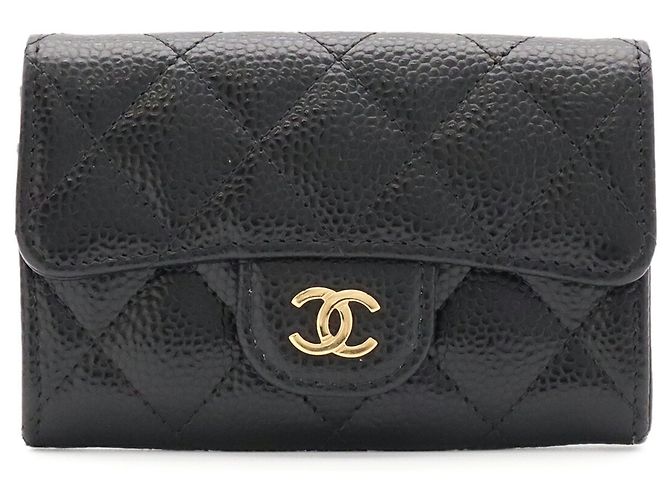 Tarjetero Chanel Matelassé Classic Flap Negro - vista 2