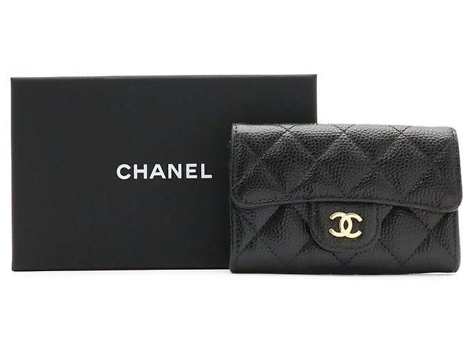 Tarjetero Chanel Matelassé Classic Flap Negro - vista 8