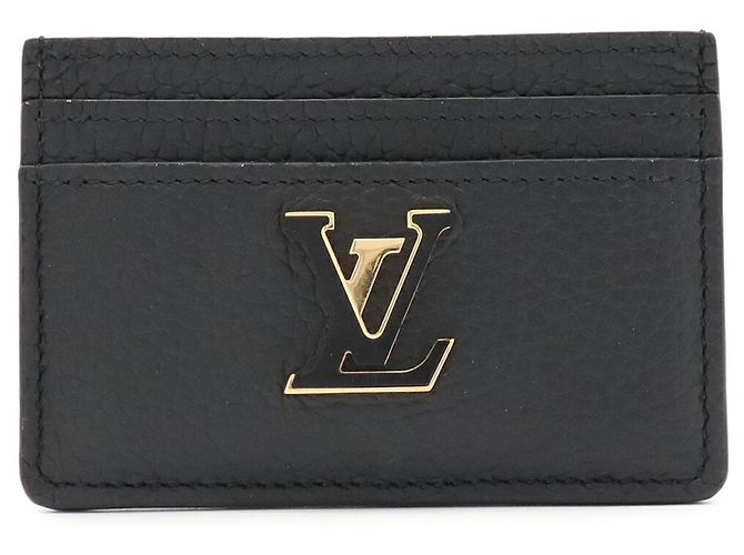 Tarjetero Louis Vuitton de piel negra Negro - vista 2